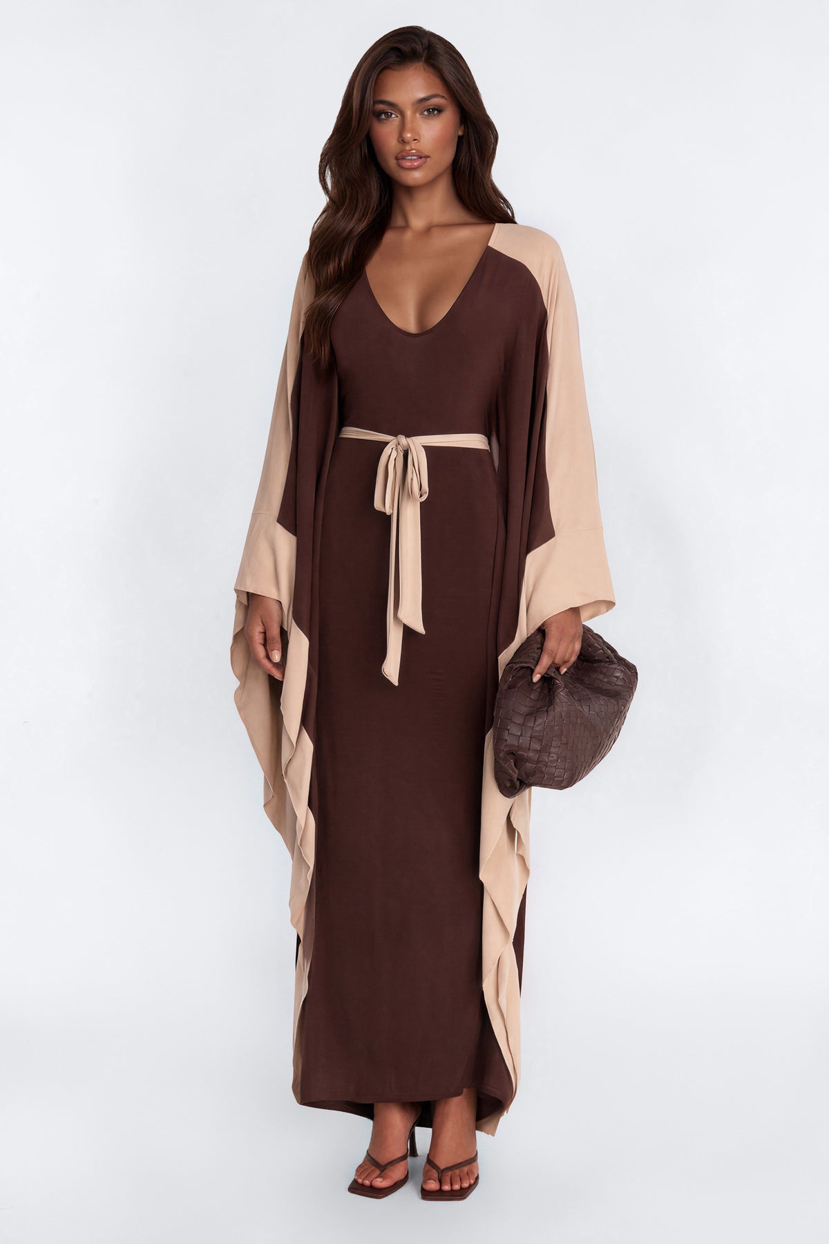 Classy And Sassy Draped Maxi Dress