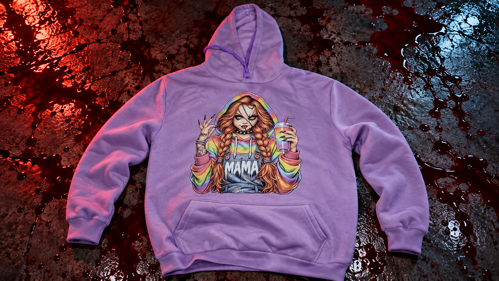Chucky MAMA Horror Hoodi